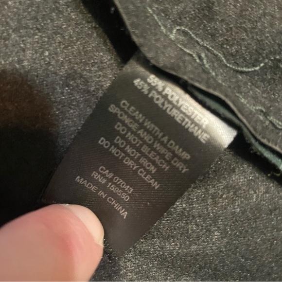 Maison Cinqcent fake leather forest green shacket✨ - Picture 4 of 7